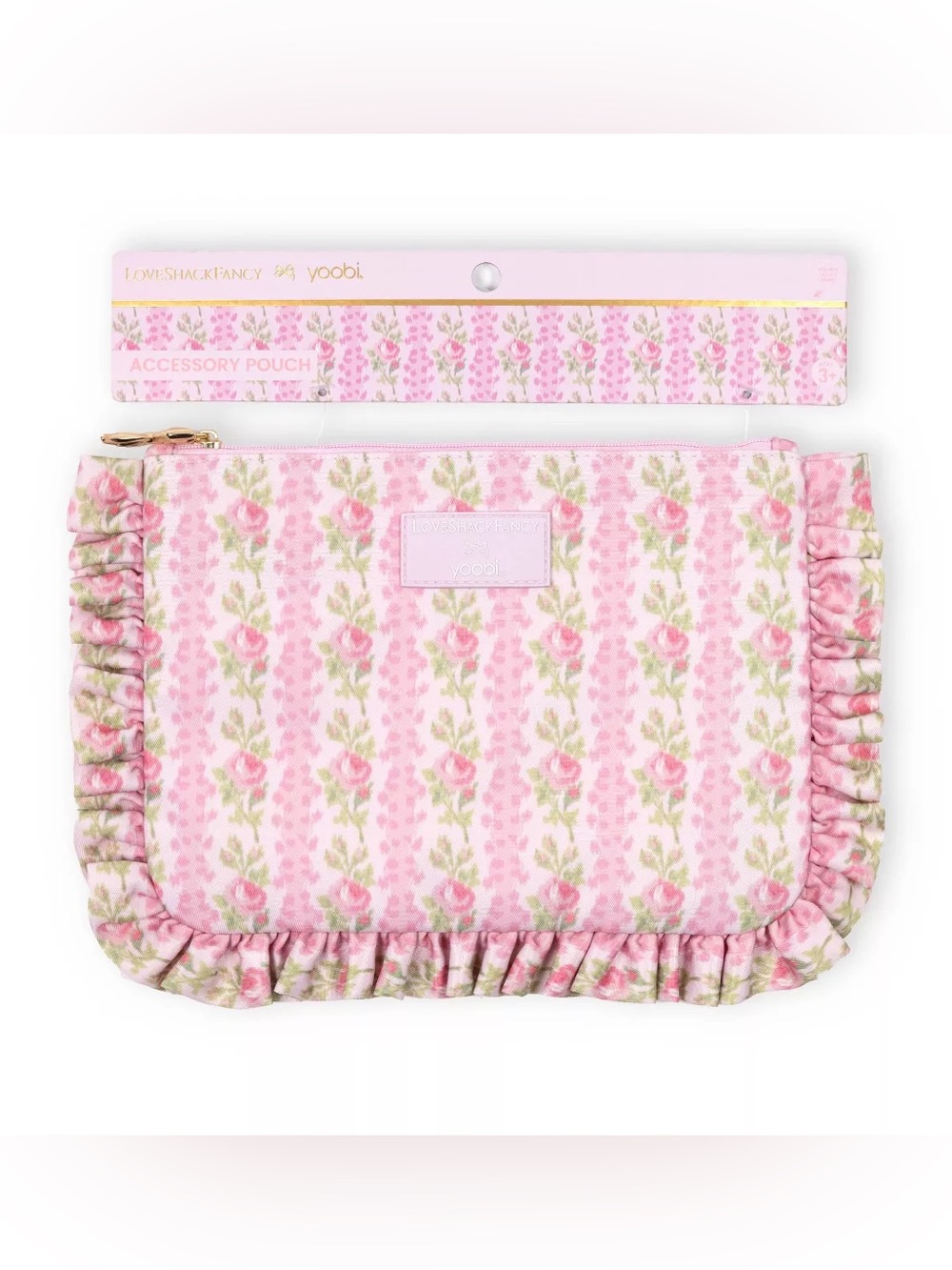 LoveShackFancy x Target Blooming Heirloom Pencil Case Strawberry Macaroon - Picture 3 of 5